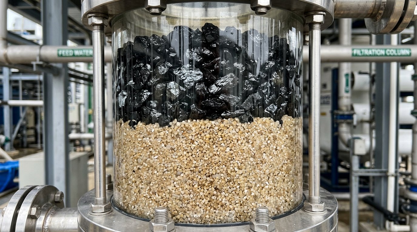 Why Anthracite Filter Media Outperforms Single-Sand Filtration Beds